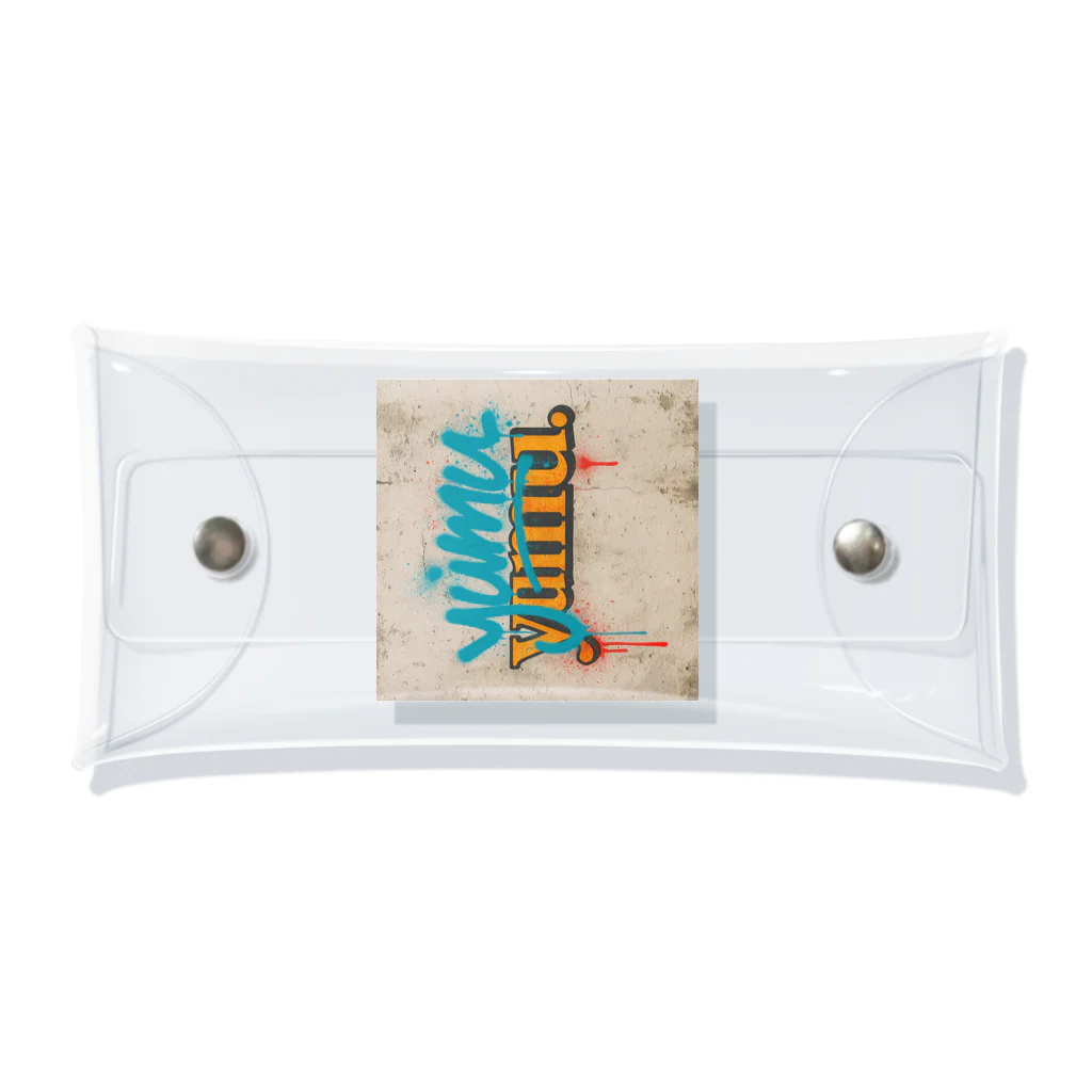 yumu.の“Graffiti Classic yumu.” ロゴアート Clear Multipurpose Case