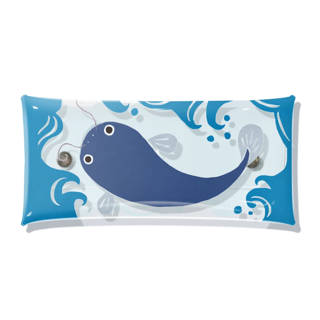 なまず・大 / おばけ商店 ( fujinami_uzura )のクリアマルチケース通販