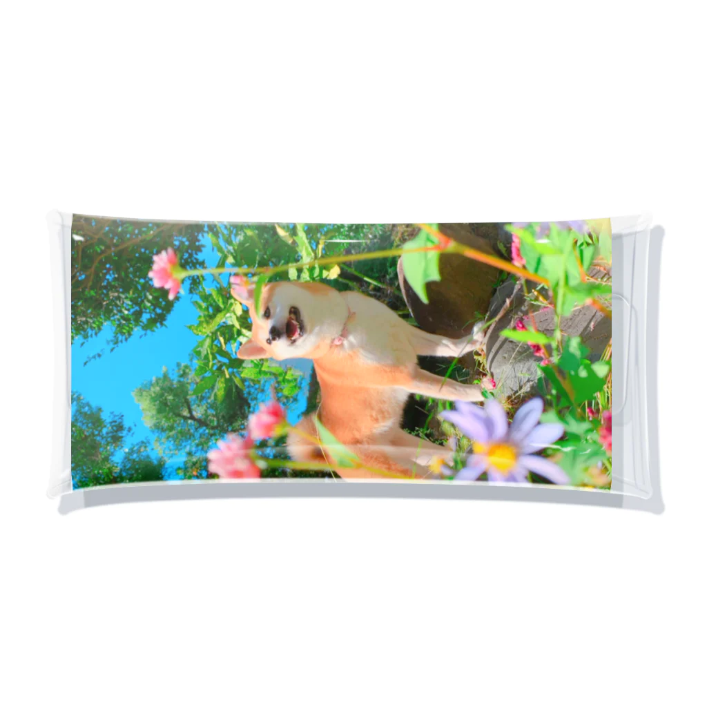 ももと天空の月のもも☆お花のセンター Clear Multipurpose Case