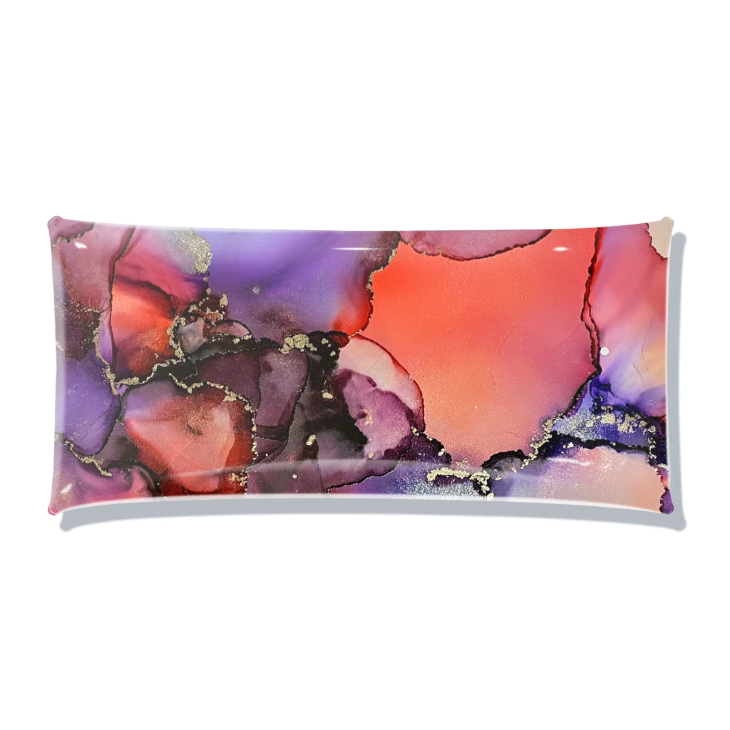 yaya-alcoholinkartの紫系♡クリアマルチケース Clear Multipurpose Case