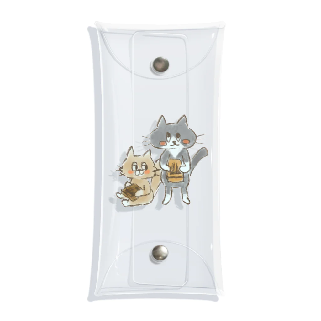 くつしたねこのかりんばにゃんこ Clear Multipurpose Case