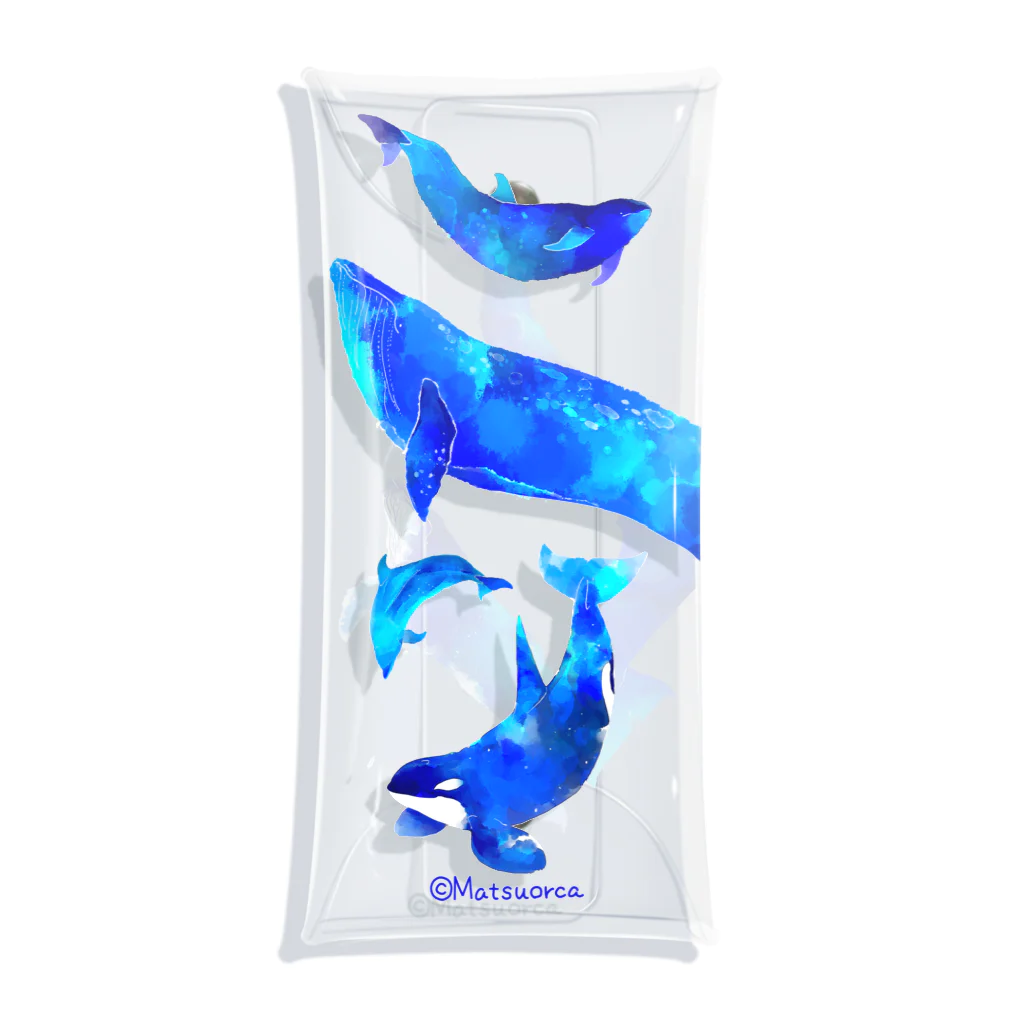 星空ぽいクジラたち / まつおるかグッズ ( matsuorca )のクリア
