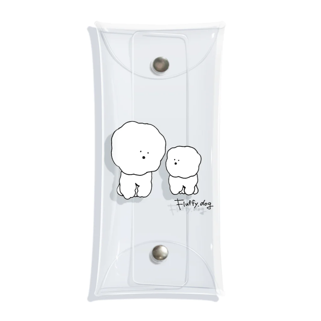 fluffy.dogのもふもふ Clear Multipurpose Case