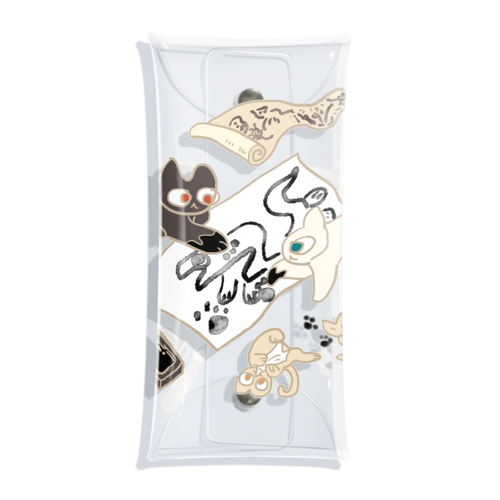 ボブテイルねこ画商の猫と諺・蛇足 Clear Multipurpose Case