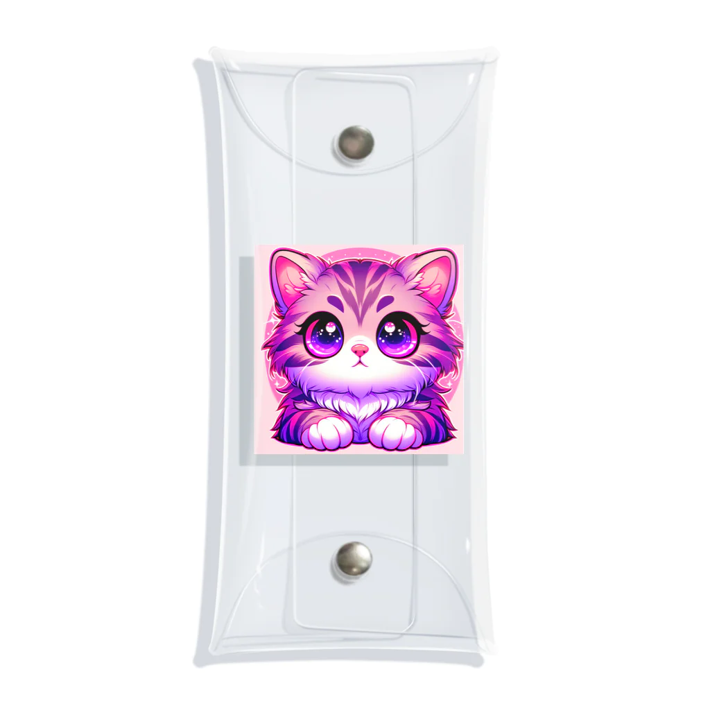 TOM24の些細な事でも興味津々アメショー”モモちゃん” Clear Multipurpose Case