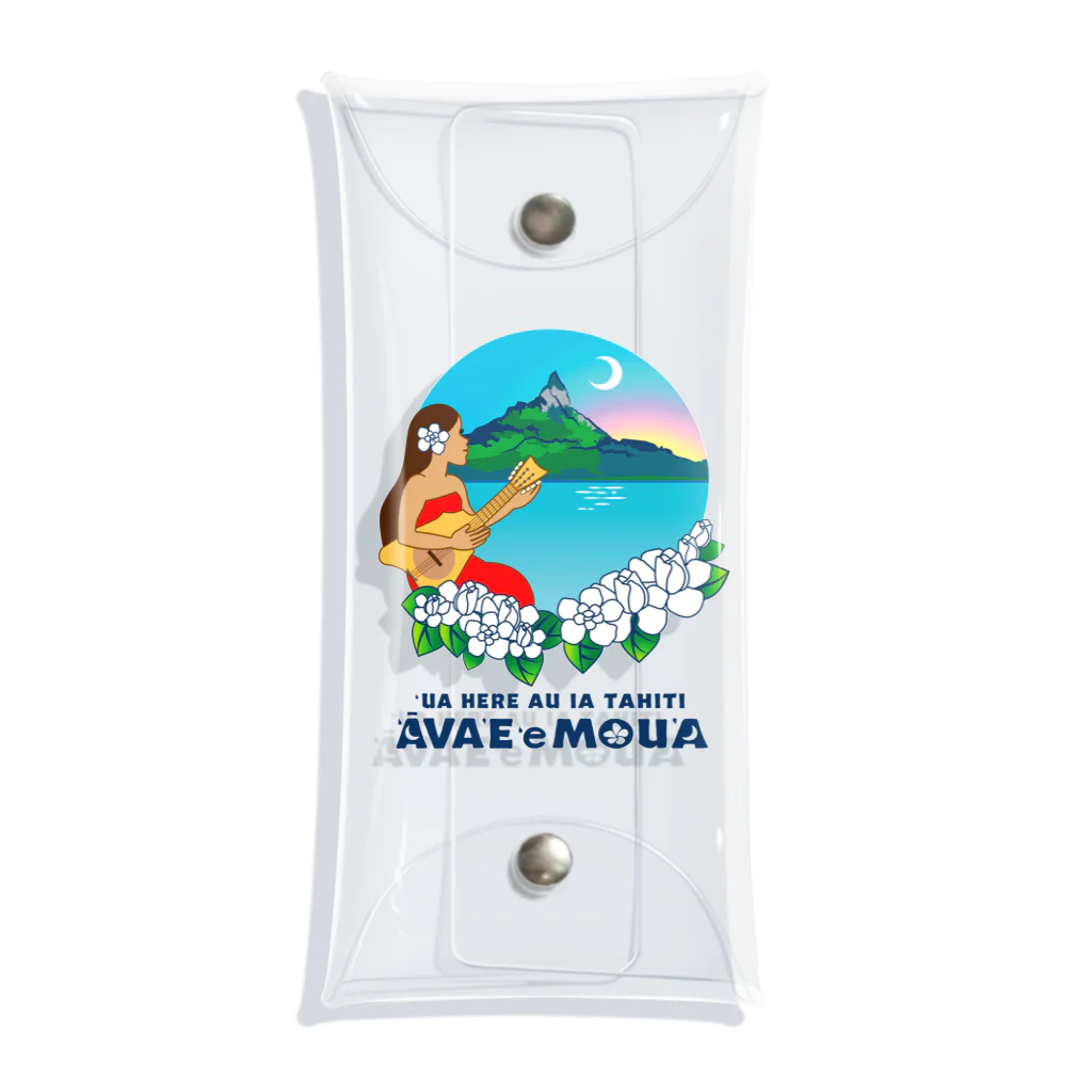 ‘ĀVA’E ‘e MOU’A 　　　　(アヴァエモウア)の`ĀVA’E `e MOU’A(アヴァエモウア) ：ロゴ Clear Multipurpose Case