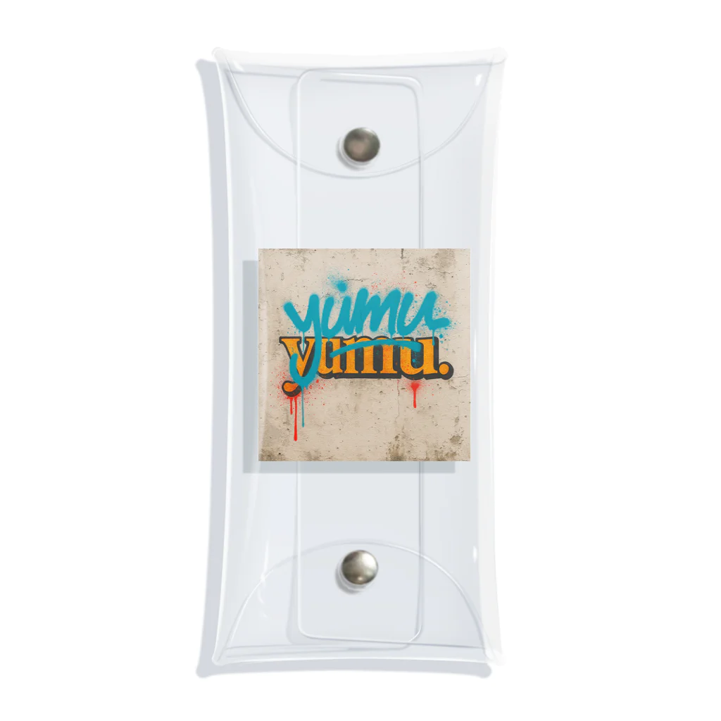 yumu.の“Graffiti Classic yumu.” ロゴアート Clear Multipurpose Case
