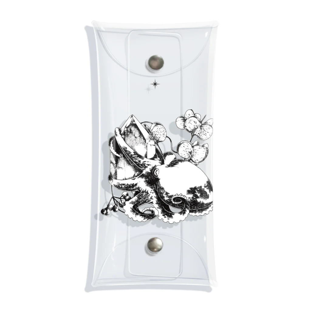 ジンボアユミのタコと水晶とヤマノイモ Clear Multipurpose Case