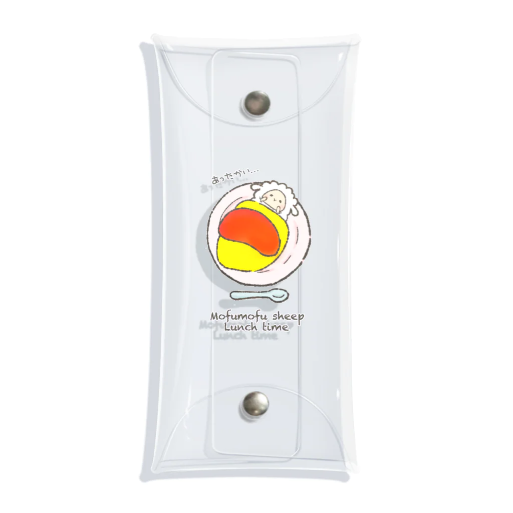 もふもふひつじ 憩いの広場のもふもふひつじ ランチタイム Clear Multipurpose Case