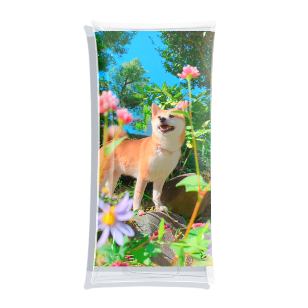 ももと天空の月のもも☆お花のセンター Clear Multipurpose Case