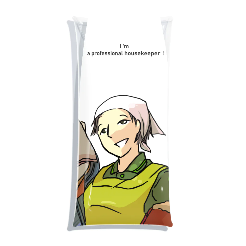 ハウスキーパー応援団のホスピ神ワンリキさんの秘密道具入れ Clear Multipurpose Case