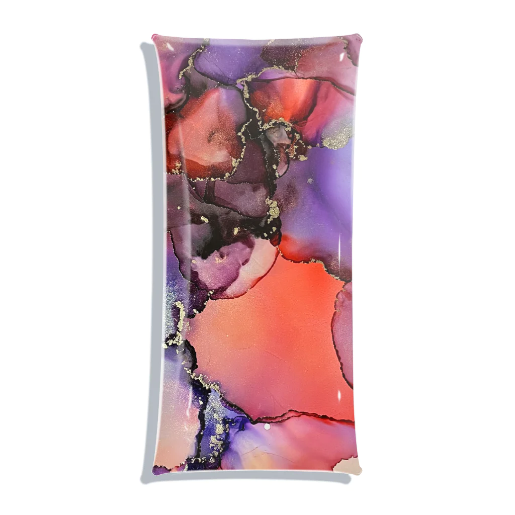 yaya-alcoholinkartの紫系♡クリアマルチケース Clear Multipurpose Case