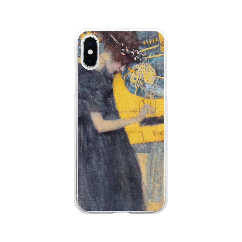 SONOTENI-ARTの001-003　グスタフ・クリムト　『音楽Ⅰ』　クリア　スマホケース　iPhone XS/X専用デザイン　CC2 Clear Smartphone Case