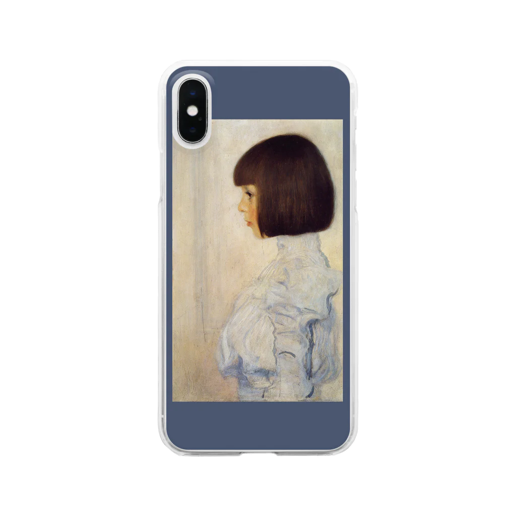 SONOTENI-ARTの001-004　グスタフ・クリムト　『ヘレーネ・クリムトの肖像』　クリア　スマホケース　iPhone XS/X専用デザイン　CC2 Clear Smartphone Case