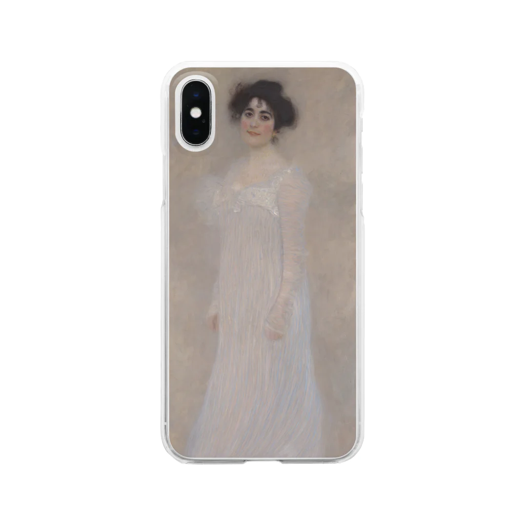 SONOTENI-ARTの001-009　グスタフ・クリムト　『セレナ・レーデラーの肖像』　クリア　スマホケース　iPhone XS/X専用デザイン　CC2 Clear Smartphone Case