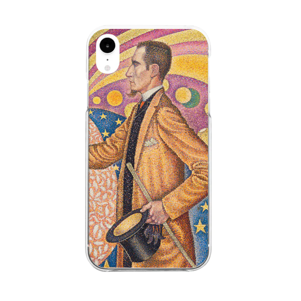 SONOTENI-ARTの025-001　ポール・シニャック　『フェリックス・フェネオンの肖像』　クリア　スマホケース　iPhone XR専用デザイン　CC3 Clear Smartphone Case