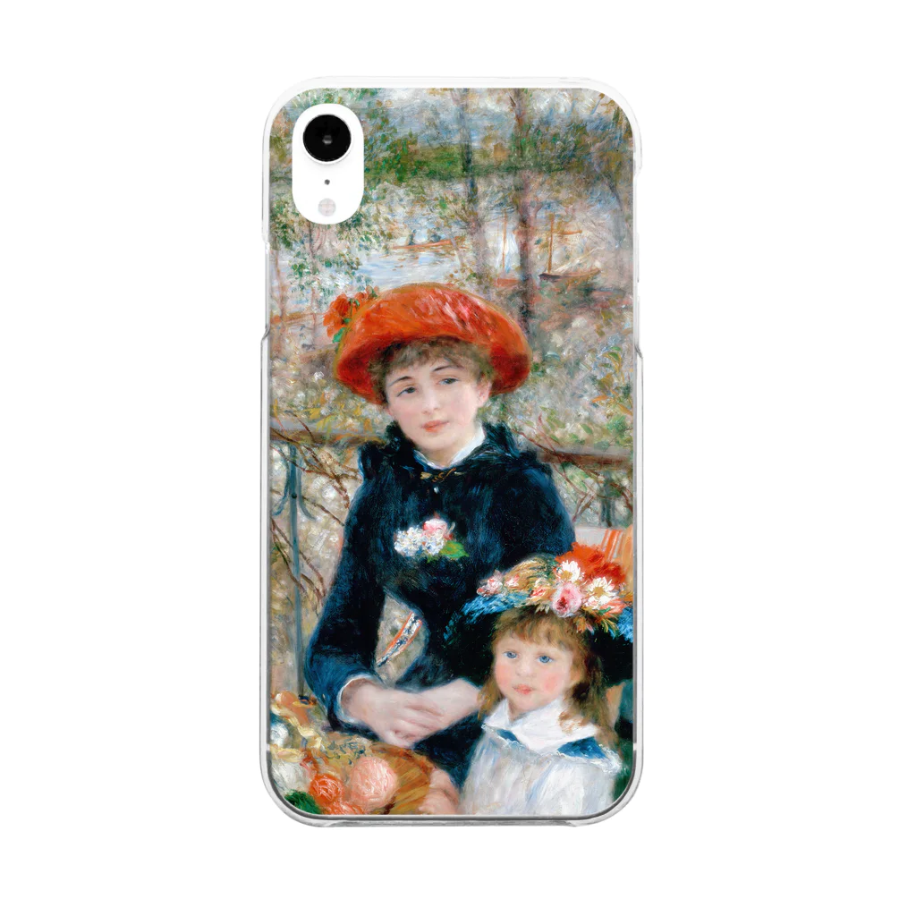 SONOTENI-ARTの016-005　ルノワール　『二人の姉妹（テラスにて）』　クリア　スマホケース　iPhone XR専用デザイン　CC3 Clear Smartphone Case