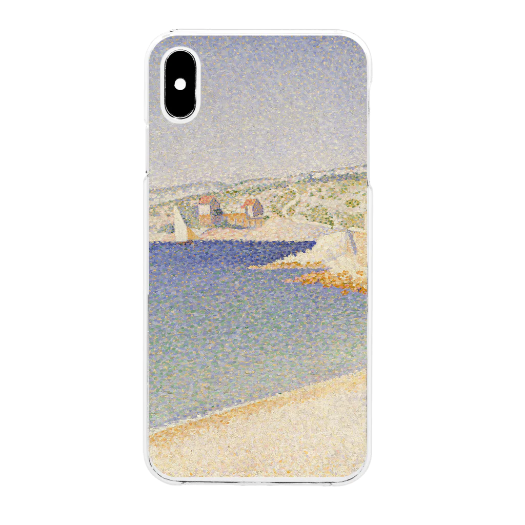 SONOTENI-ARTの025-002　ポール・シニャック　『カシスの桟橋』　クリア　スマホケース　iPhone XSMax専用デザイン　CC7 Clear Smartphone Case