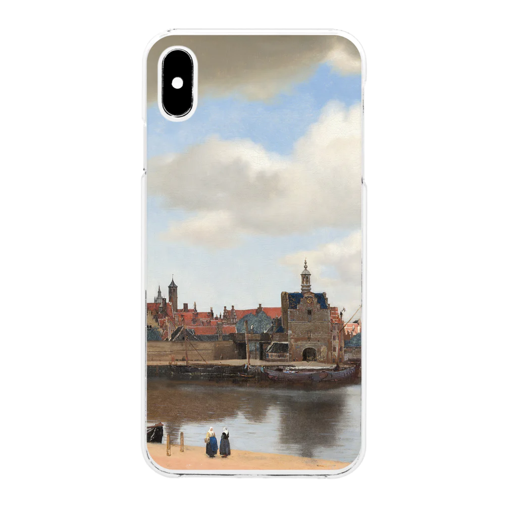 SONOTENI-ARTの008-003　フェルメール　『デルフト眺望』　クリア　スマホケース　iPhone XSMax専用デザイン　CC7 Clear Smartphone Case