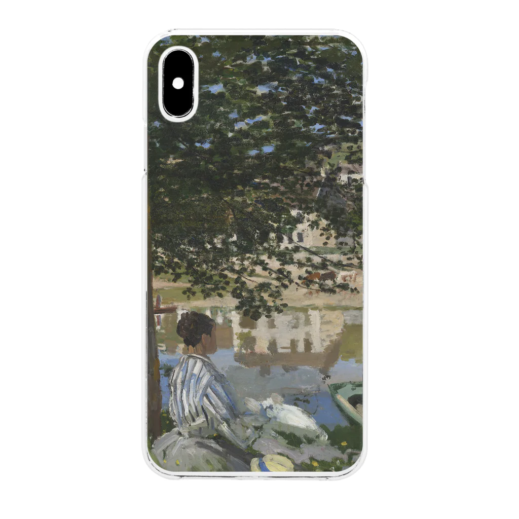 SONOTENI-ARTの004-019　クロード・モネ　『セーヌ河岸、ベンヌクール』　クリア　スマホケース　iPhone XSMax専用デザイン　CC7 Clear Smartphone Case