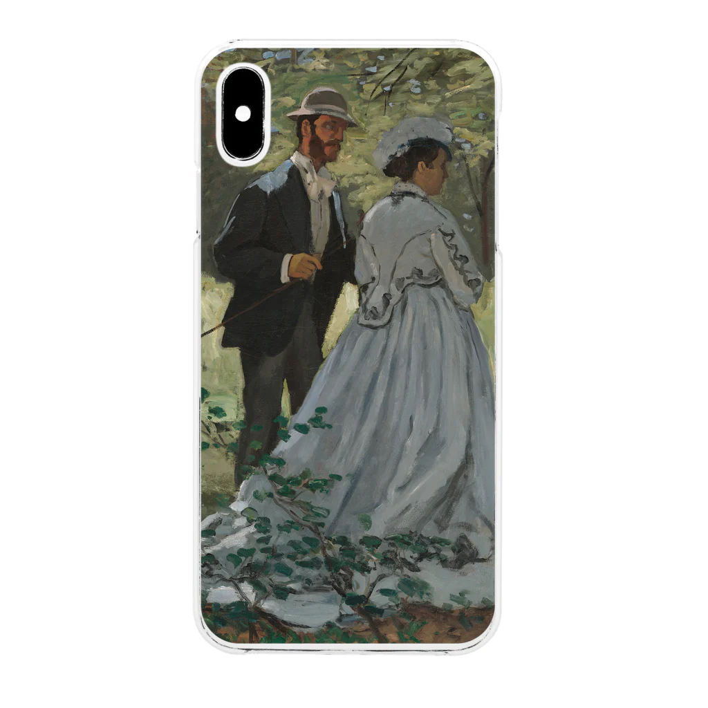 SONOTENI-ARTの004-023　クロード・モネ　『バジールとカミーユ』　クリア　スマホケース　iPhone XSMax専用デザイン　CC7 Clear Smartphone Case