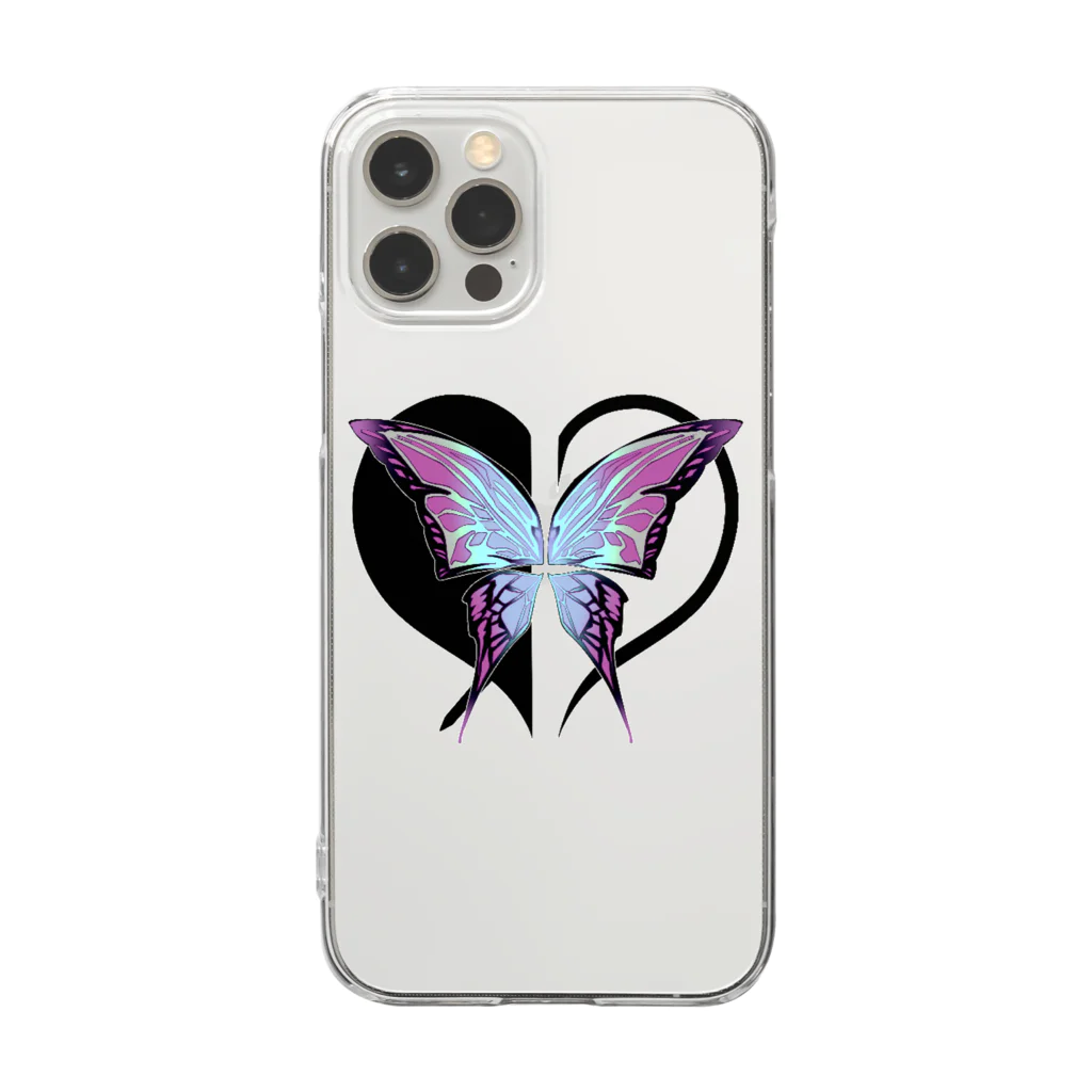 だが屋のマリるし風iPhone case clear .ver Clear Smartphone Case