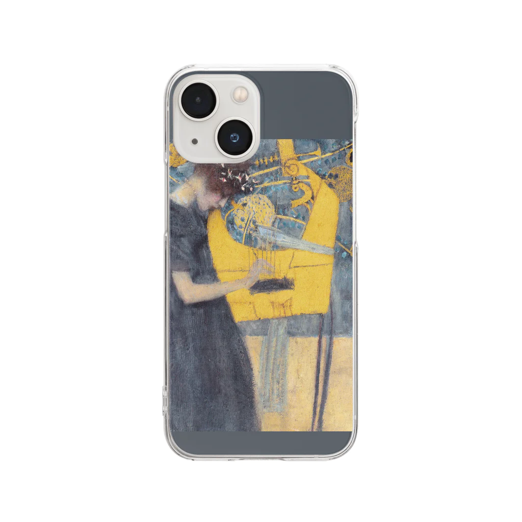 SONOTENI-ARTの001-003　グスタフ・クリムト　『音楽Ⅰ』　クリア　スマホケース　iPhone 13mini/12mini/11Pro専用デザイン　CC4 Clear Smartphone Case