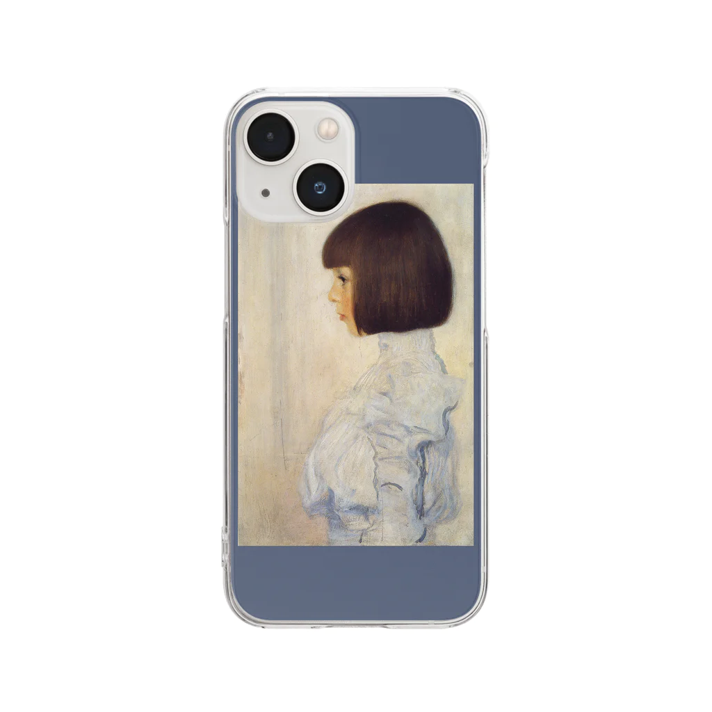 SONOTENI-ARTの001-004　グスタフ・クリムト　『ヘレーネ・クリムトの肖像』　クリア　スマホケース　iPhone 13mini/12mini/11Pro専用デザイン　CC4 Clear Smartphone Case