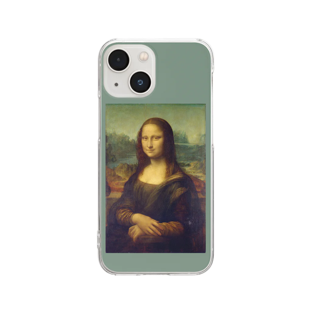 SONOTENI-ARTの018-001　レオナルド・ダ・ヴィンチ　『モナ・リザ』　クリア　スマホケース　iPhone 13mini/12mini/11Pro専用デザイン　CC4 Clear Smartphone Case