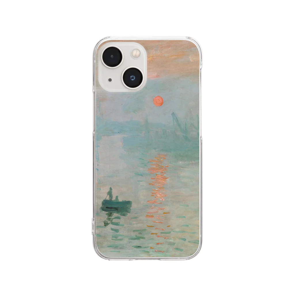 SONOTENI-ARTの004-004　クロード・モネ　『印象・日の出』　クリア　スマホケース　iPhone 13mini/12mini/11Pro専用デザイン　CC4 Clear Smartphone Case