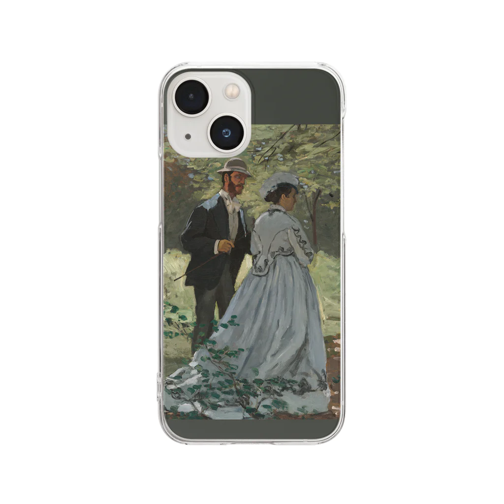 SONOTENI-ARTの004-023　クロード・モネ　『バジールとカミーユ』　クリア　スマホケース　iPhone 13mini/12mini/11Pro専用デザイン　CC4 Clear Smartphone Case