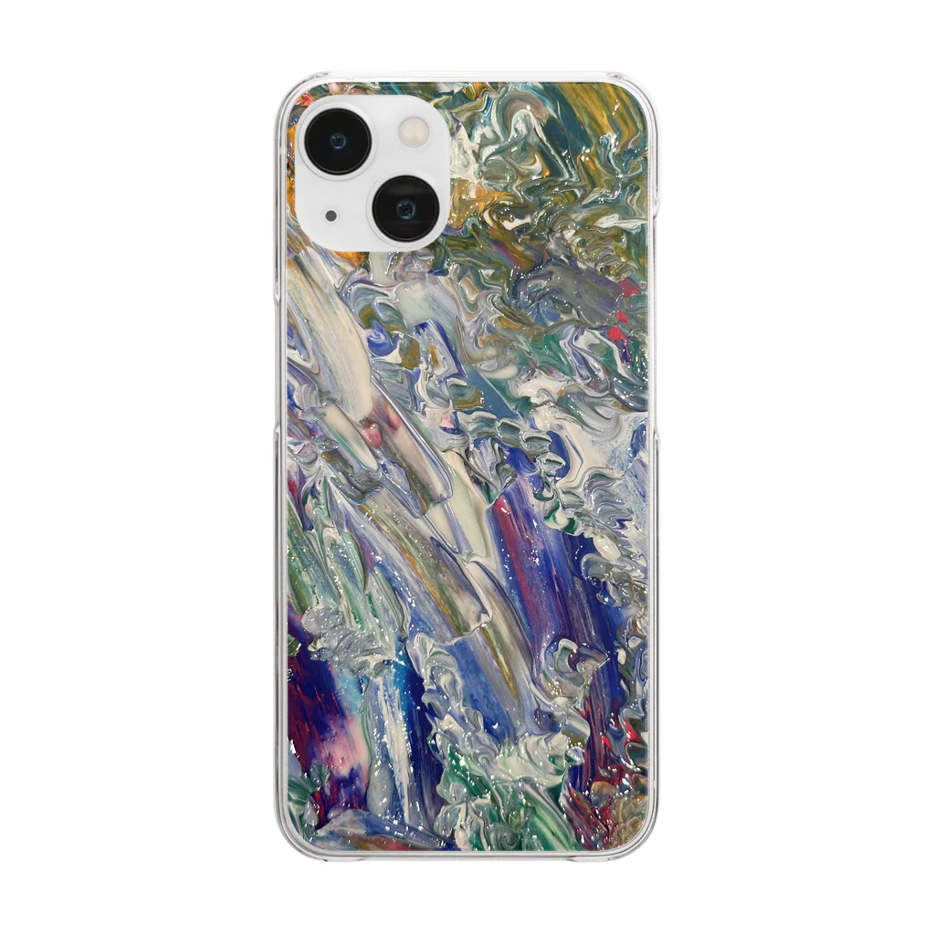 琥珀の贈り物の彩雲 Clear Smartphone Case