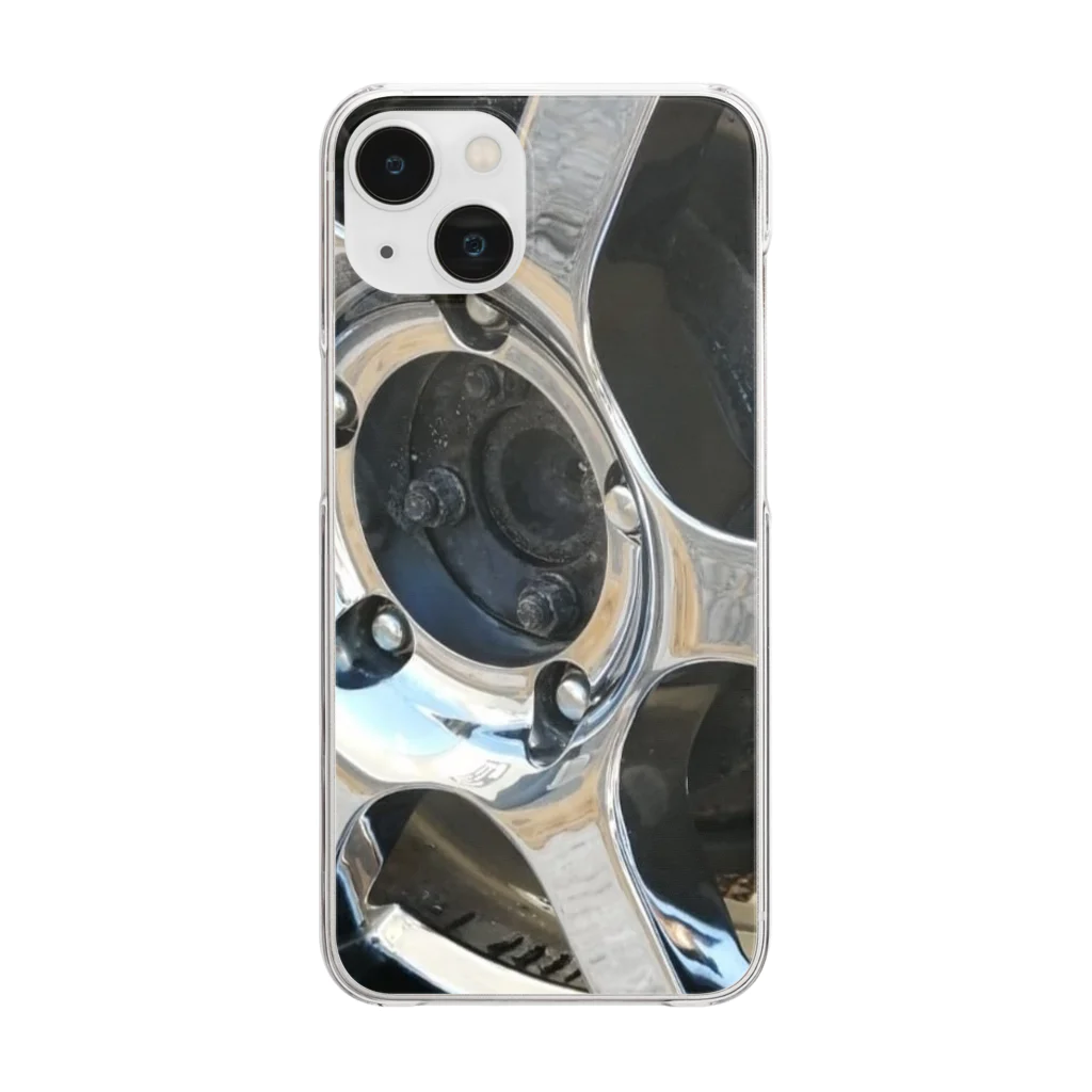 p019472のジムニータイヤホイールデザイン Clear Smartphone Case