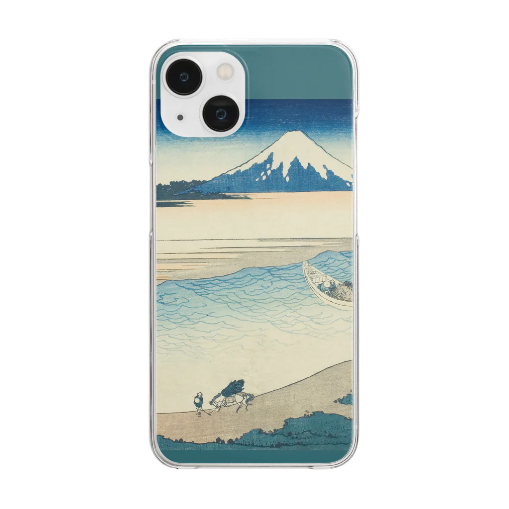 SONOTENI-ARTの003-006　葛飾北斎　『富嶽三十六景　武州玉川』　クリア　スマホケース　iPhone 14/14Pro/13/13Pro/12/12Pro/11専用デザイン　CC5-1 Clear Smartphone Case