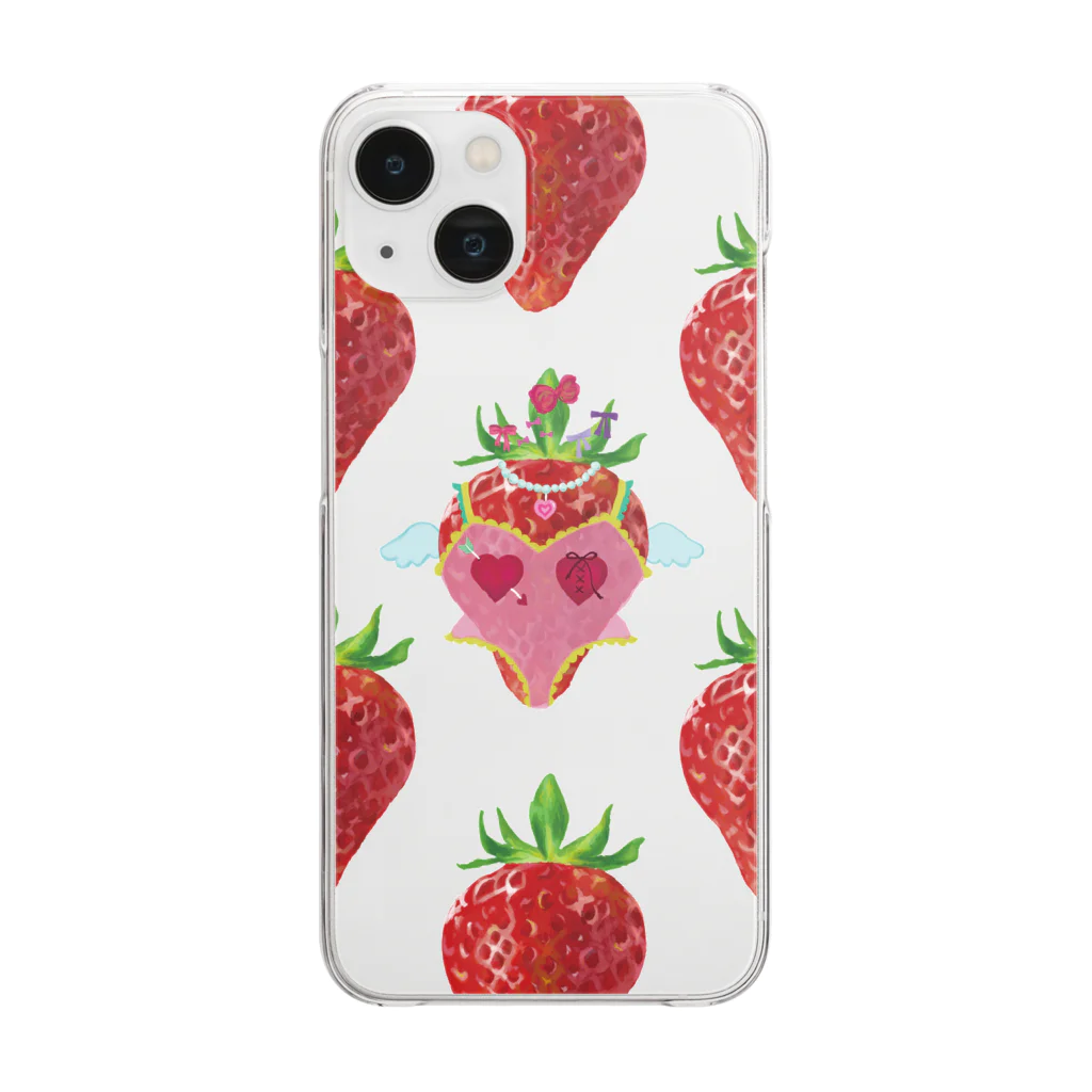 矢沢來望のイチゴ Clear Smartphone Case