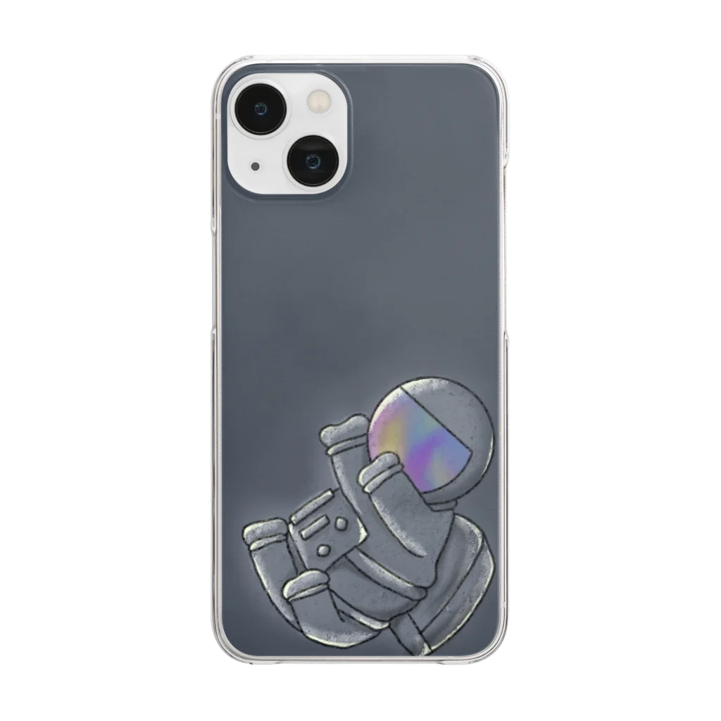moonmondの宇宙飛行士 Clear Smartphone Case