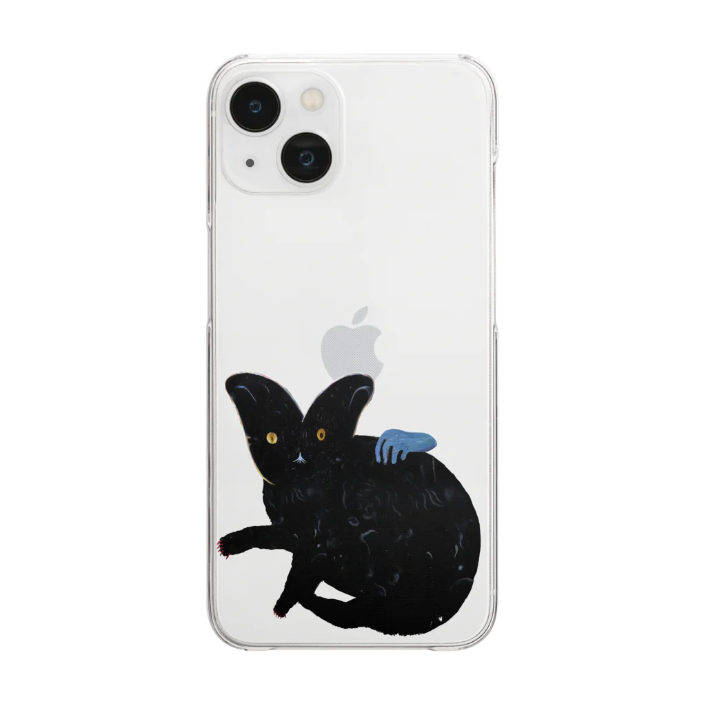 野口清村 / Noguchi Shimuraの撫で猫 Clear Smartphone Case