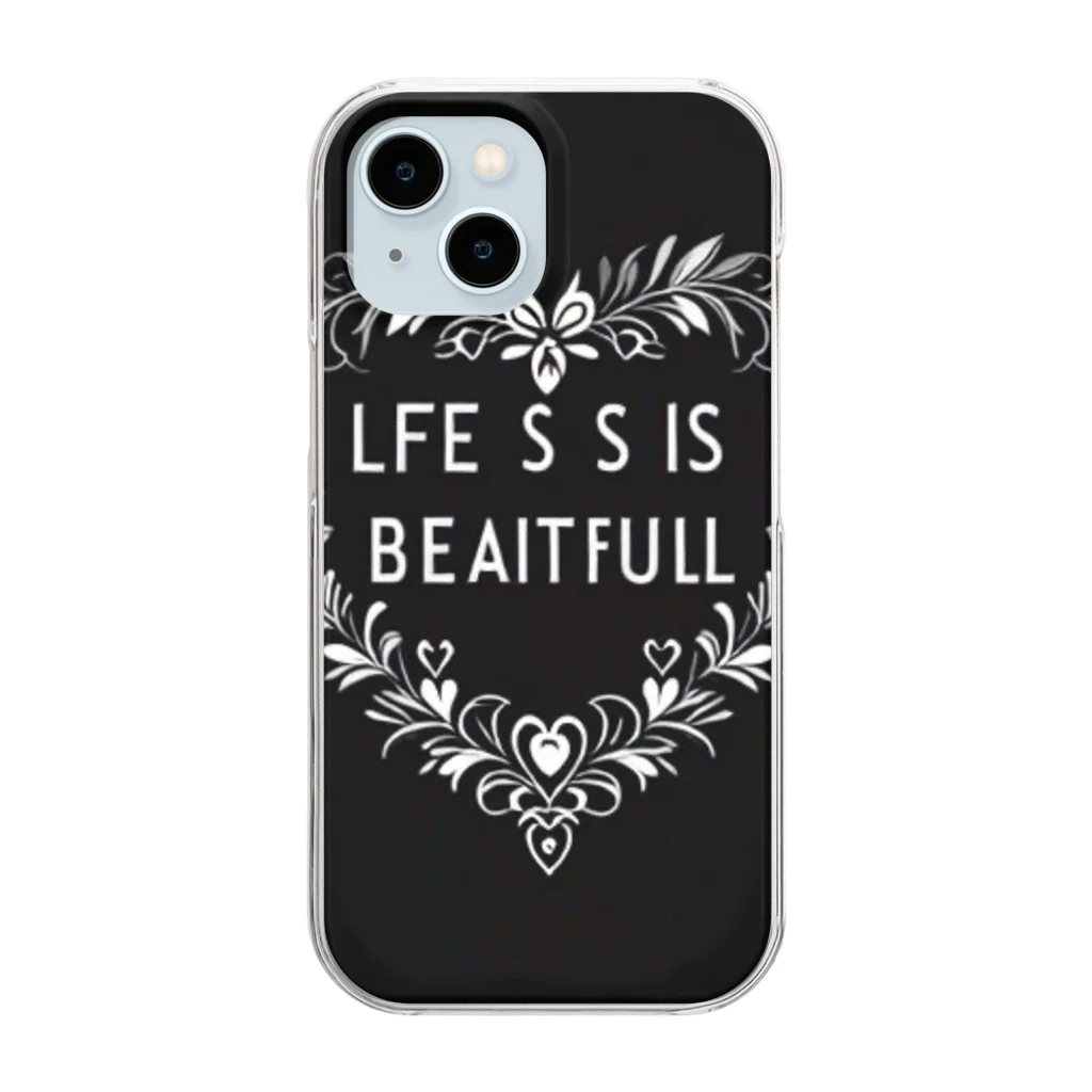 life_h_bのlife is… Clear Smartphone Case