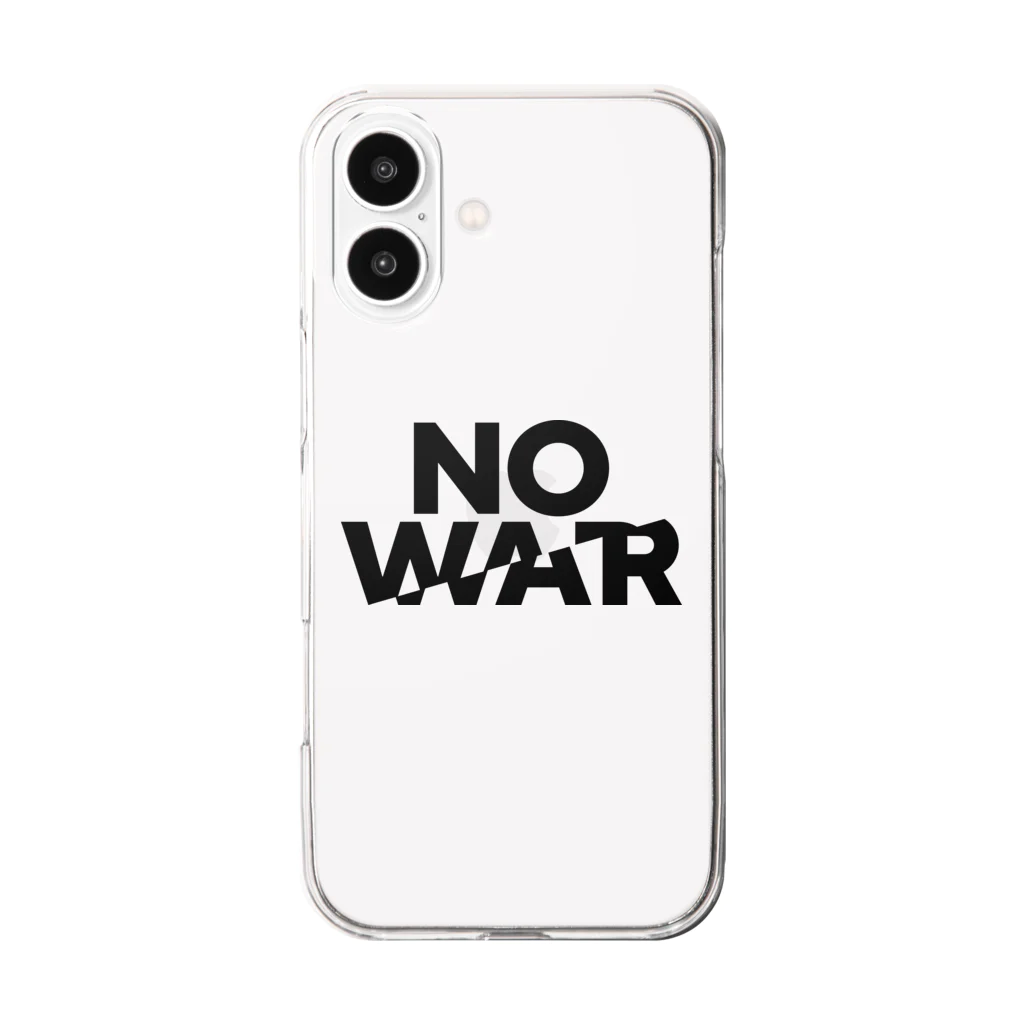 NoMoreWarの反戦｜NO WAR Clear Smartphone Case