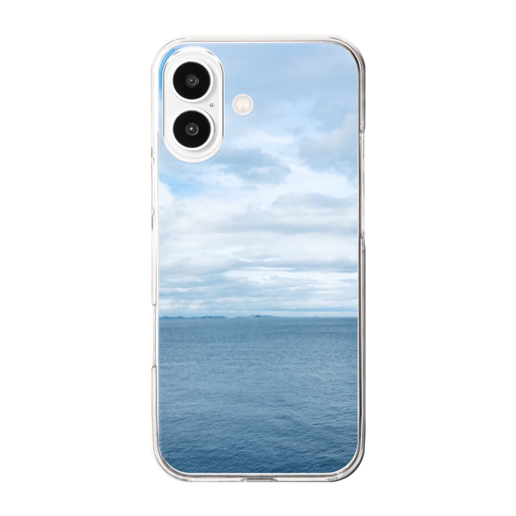 mugのどこかの海 Clear Smartphone Case
