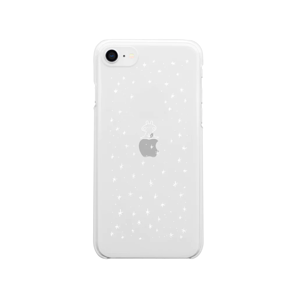 ＊momochy shop＊の星空うさぎ Clear Smartphone Case