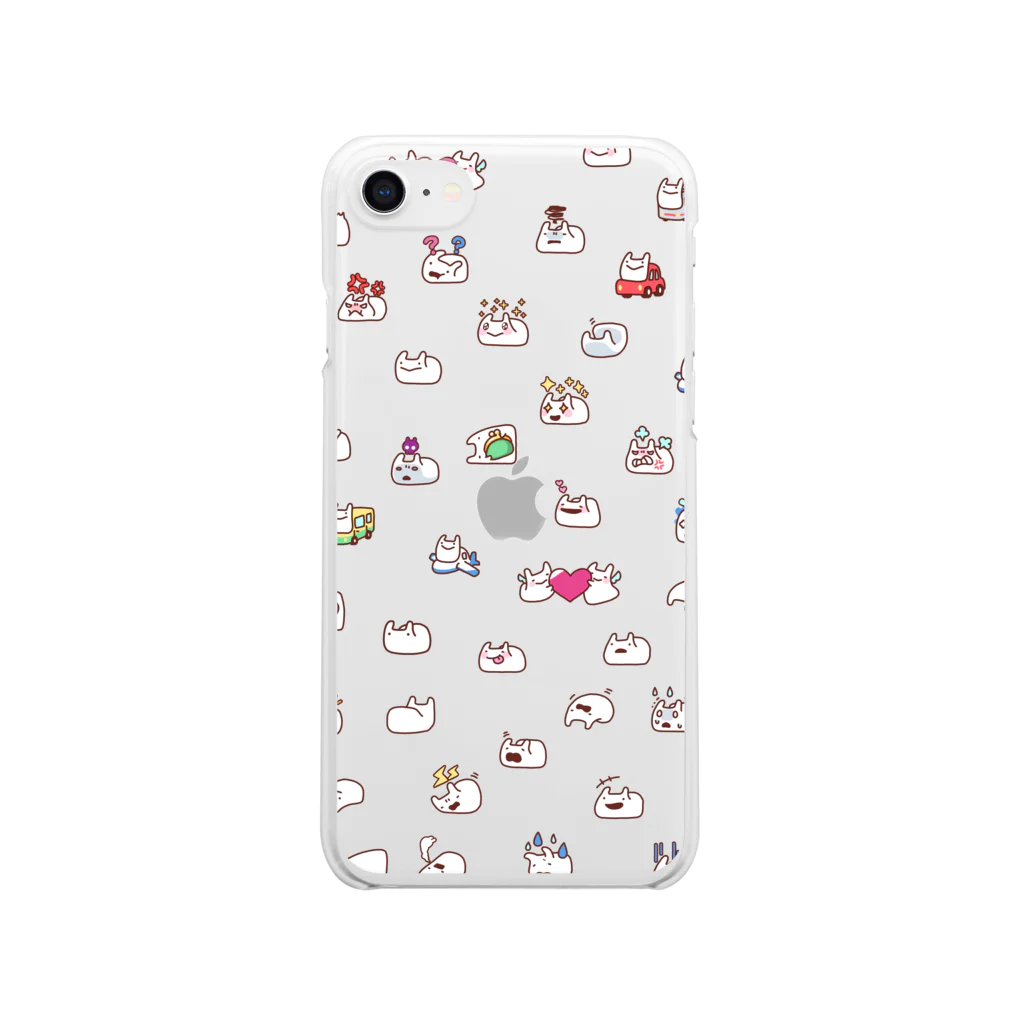 うさぎぶのうさえもクリア Clear Smartphone Case