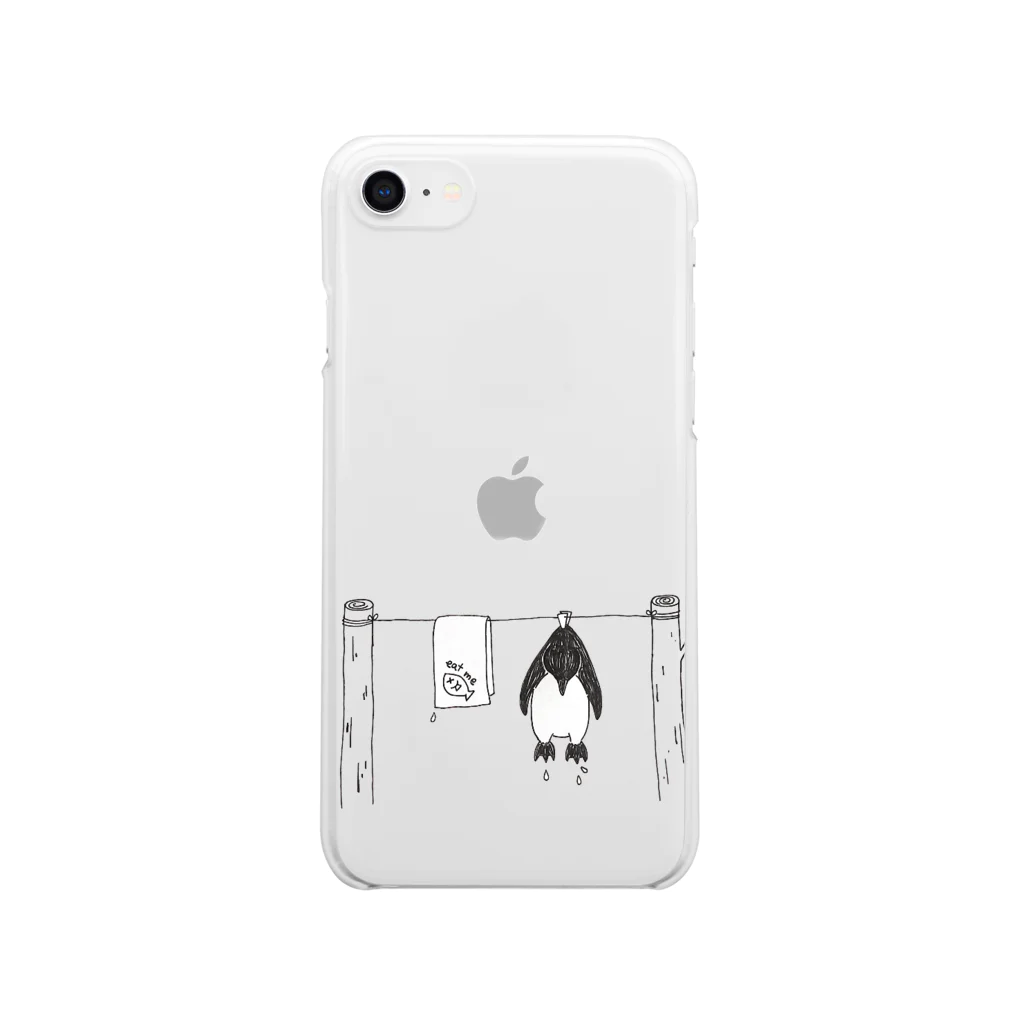 minoriとぺんぎんたちの干されるペンギンさん Clear Smartphone Case