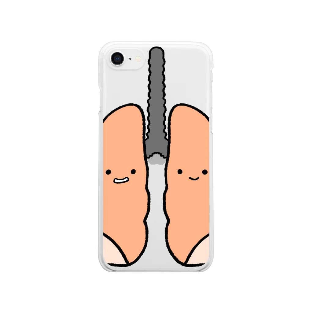 もつやのフワ Clear Smartphone Case