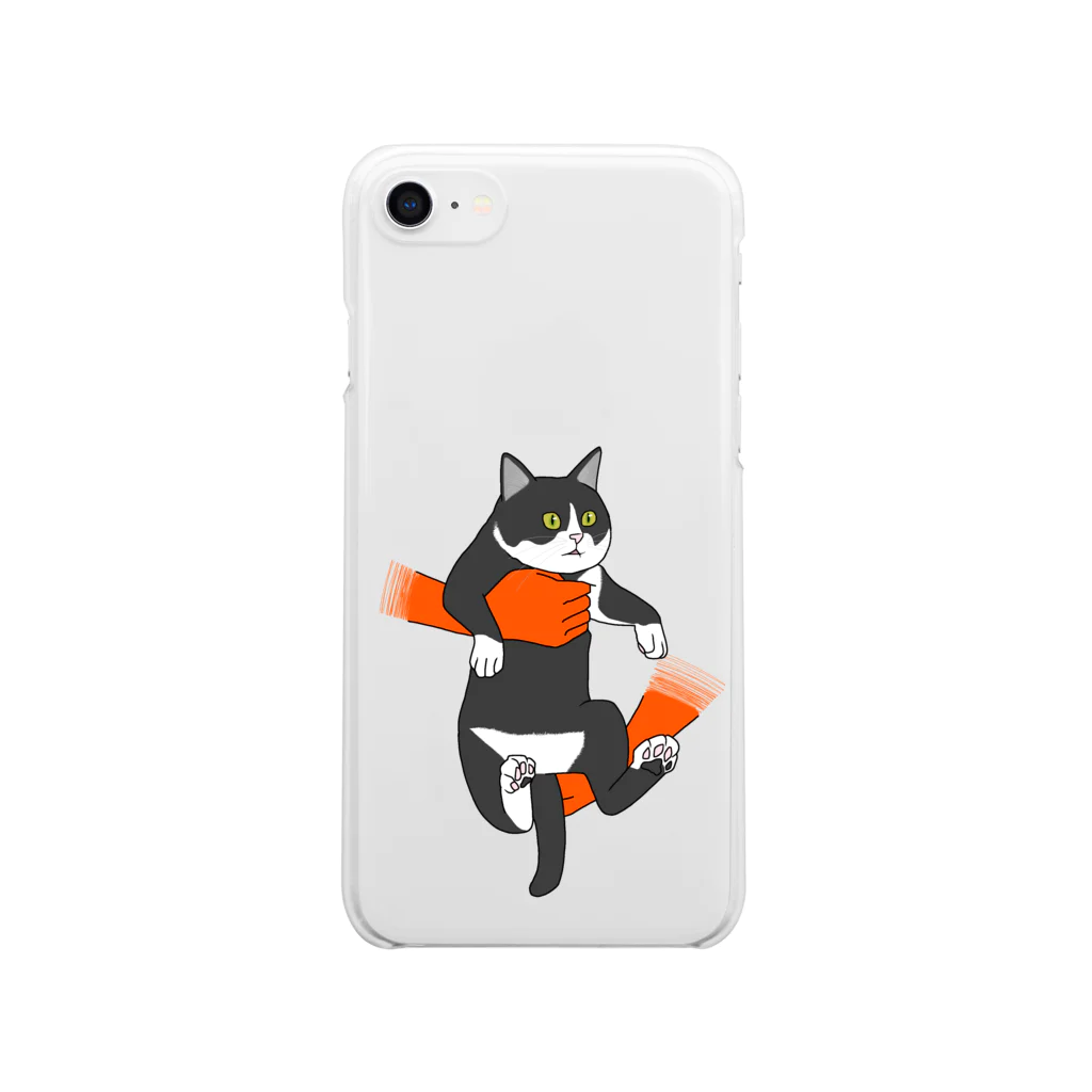 藤倉の思考停止中のねこ Clear Smartphone Case