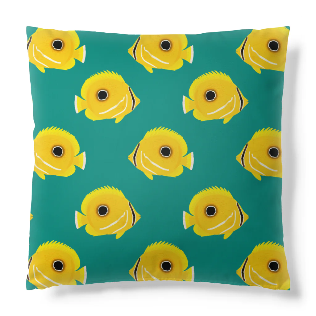 さちこの生物雑貨のウミヅキチョウチョウオ Cushion