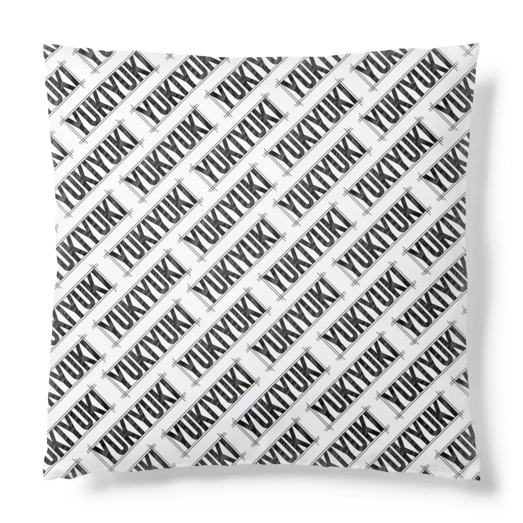 ゆきゆきストアのリバーシブル ロゴ クッション Cushion