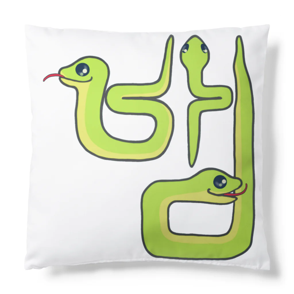 LalaHangeulの蛇さん(뱀)  ハングルデザイン Cushion