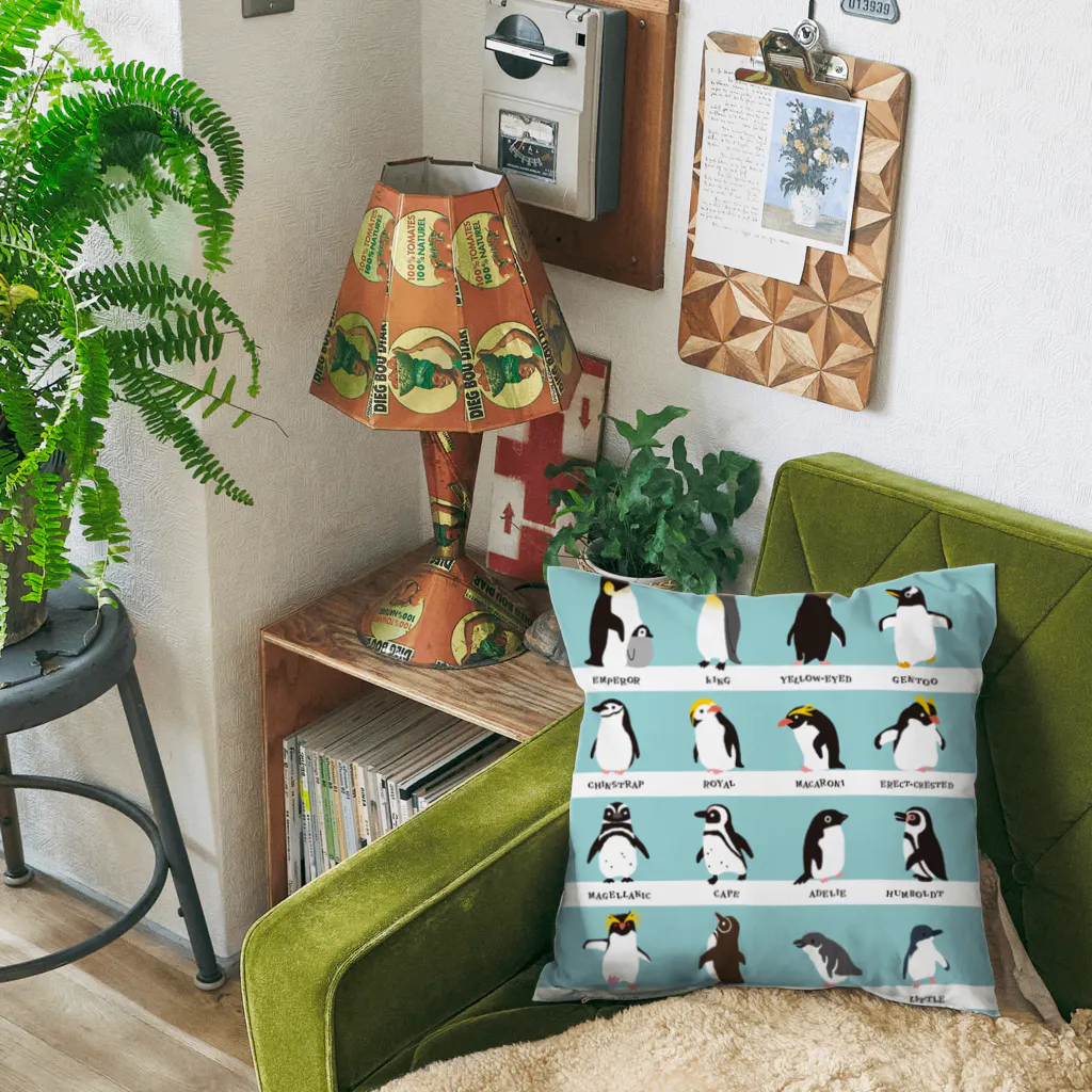 ペンギン18種類 Cushion by ささきまゆ ( sasakimayu ) ∞ SUZURI