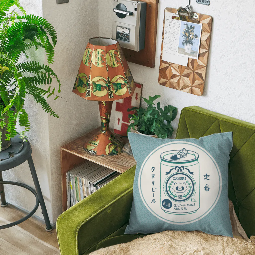 ジーナショップ(たぬき多め)の生ビールたぬき Cushion
